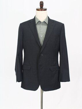 Phineas Cole 42R Gray Blazer Sport Coat Jacket 2-Button Solid W577